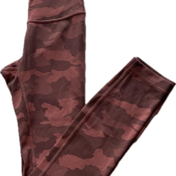 Lululemon Athletica Pink and Brown Leggings with Stretchy Fit - Picture 1 of 5